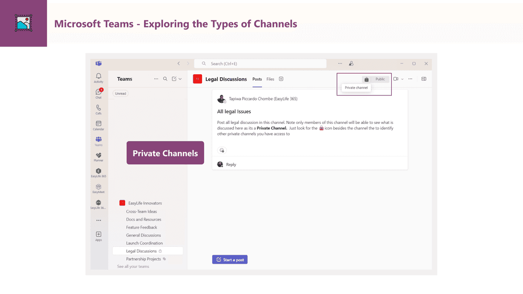 Microsoft Teams Private Channels